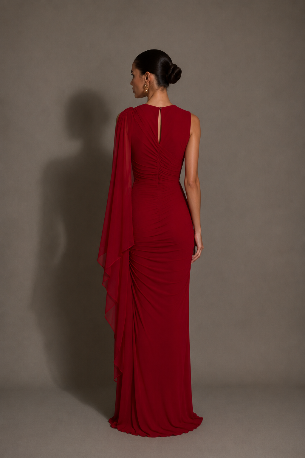 Maroon Evening Dress