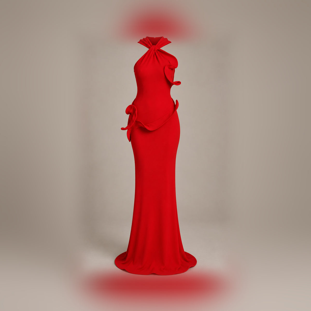 Red Statement Dress — centered product-only view