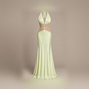 Soft Lime Getaway Dress — centered product-only view