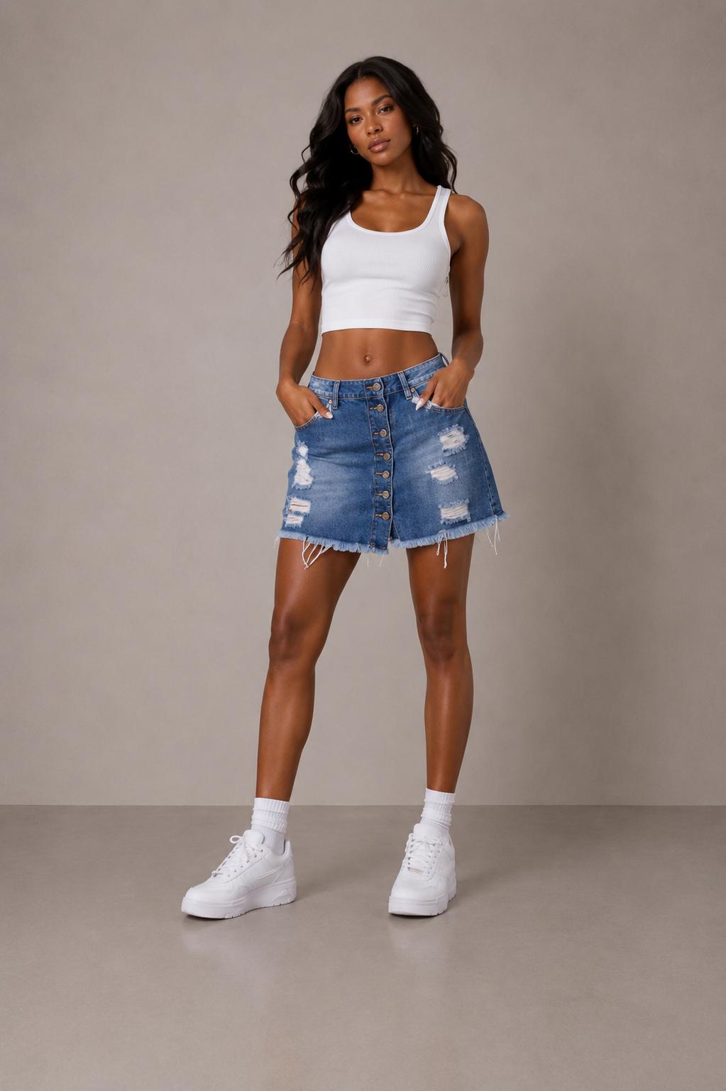 Blue Cozy Stretch Jeans