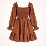 Brown Flowy Dress — Brown product-only view