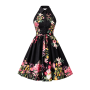 Camouflage Halter Dress — Camouflage product-only view