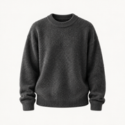Cashmere-Blend Crewneck — Charcoal product-only view