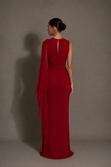 Maroon Evening Dress