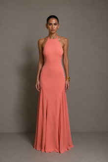 Soft Coral Evening Dress