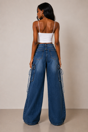 Blue Cargo Jeans