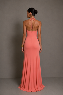 Soft Coral Evening Dress