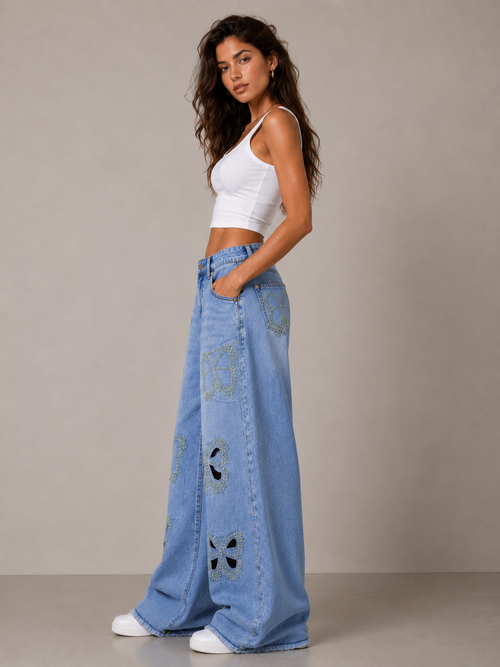 Blue Boyfriend Jeans