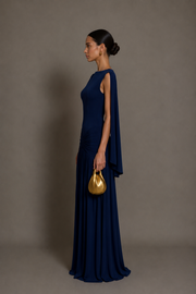 Blue Velvet Dress