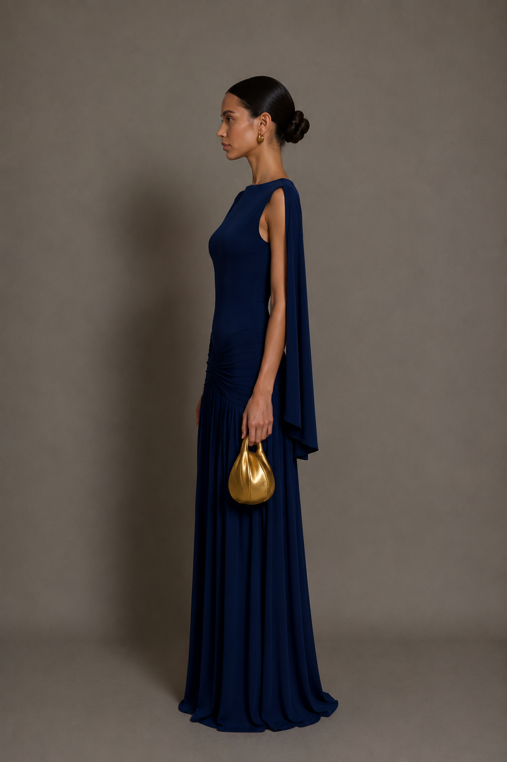 Blue Velvet Dress