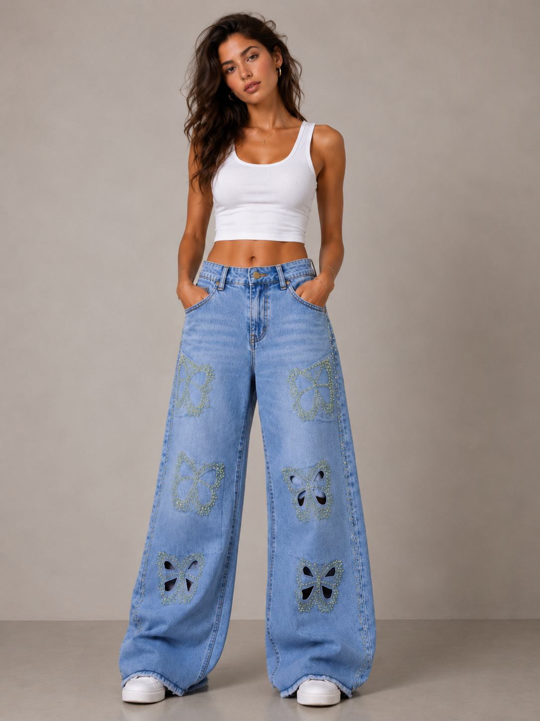Blue Boyfriend Jeans