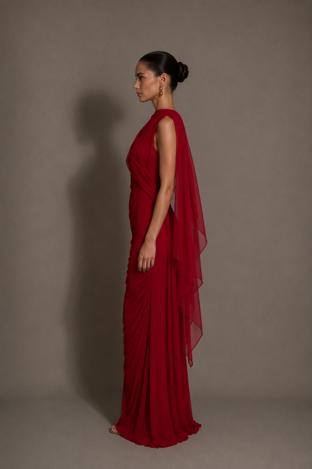 Maroon Evening Dress