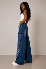 Blue Cargo Jeans