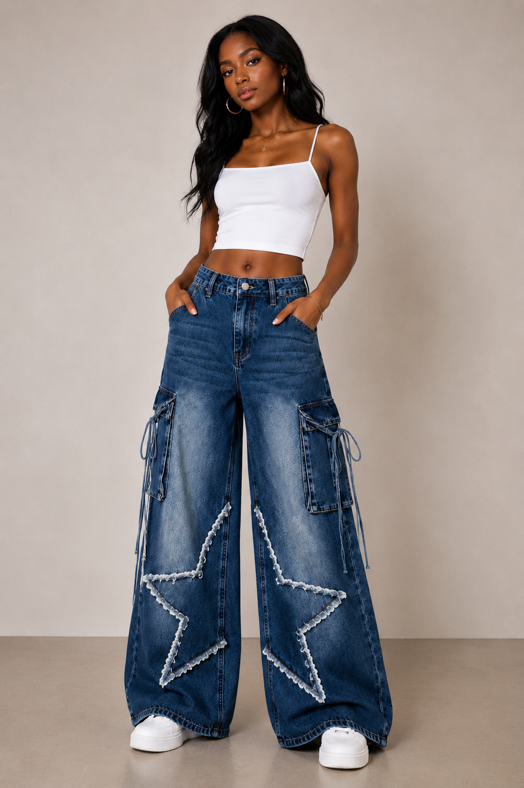 Blue Cargo Jeans