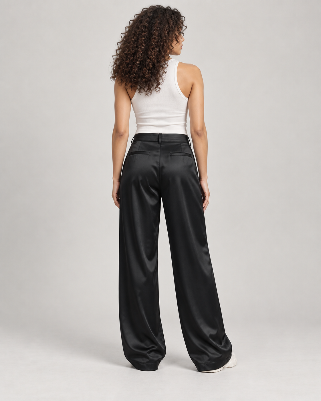 Linen-Blend Relaxed Trousers