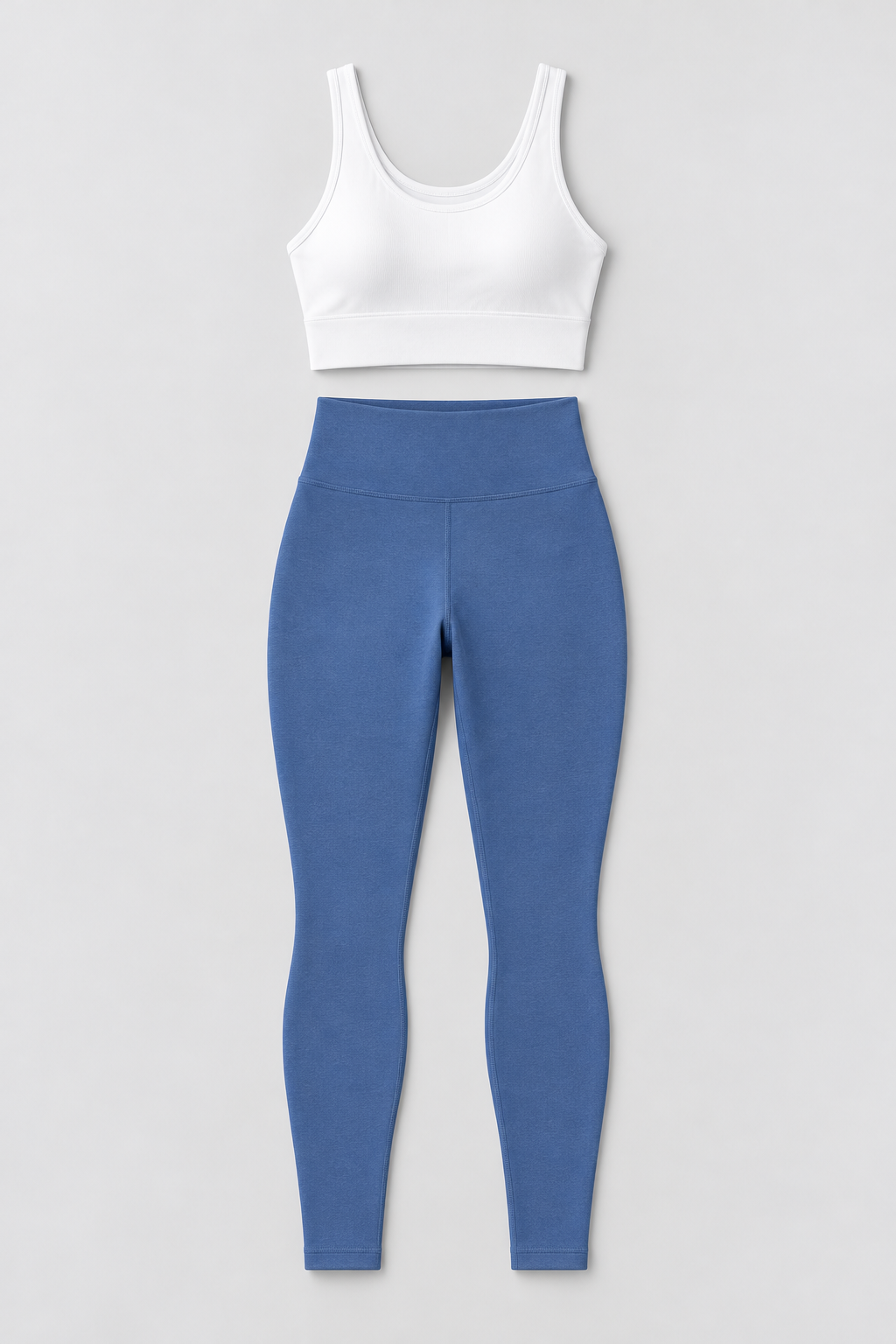 Lounge Gym Set in Blue — product only, top and leggings