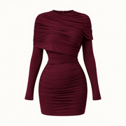 Maroon Tunic Dress — Maroon product-only view