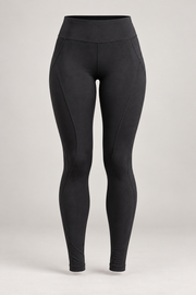 Black sculpting athletic leggings — garment only