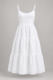 White tiered sundress — garment only