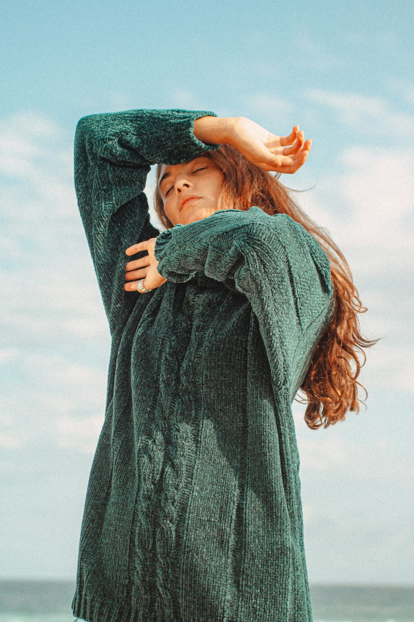 Chunky Cable-Knit Sweater