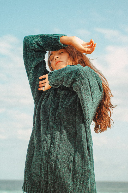 Chunky Cable-Knit Sweater