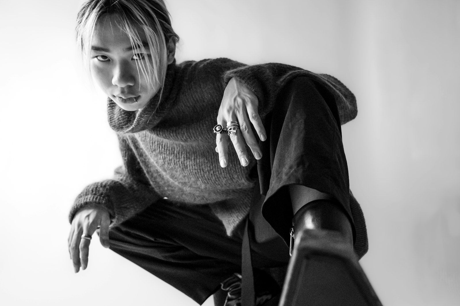 Cashmere-Blend Crewneck