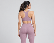 Ribbed Contour Gym Top — back view