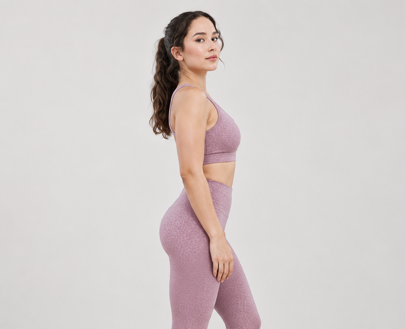 Ribbed Contour Gym Top — side view