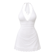 Wrap Dress — White product-only view